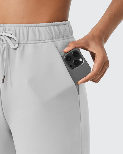 Pantalones informales EverGoing Petite con cordón y forro polar suelto
