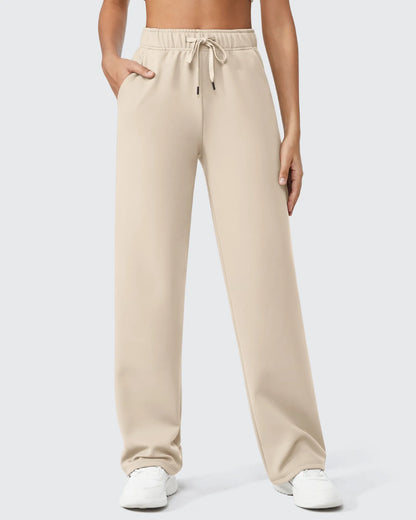 Pantalones casuales con cordón y forro polar EverGoing