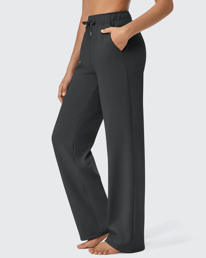 Pantalones casuales con cordón y forro polar EverGoing