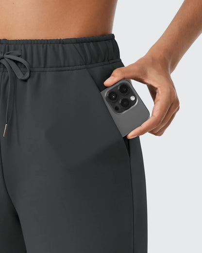 Pantalones casuales con cordón y forro polar EverGoing
