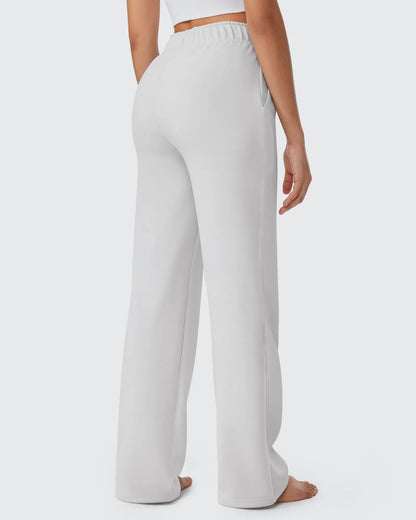 Pantalones casuales con cordón, forro polar EverGoing Loose, tiro regular