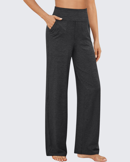 Pantalones de Negocios Informales de Talle Alto Ancho de EverGoing 35''