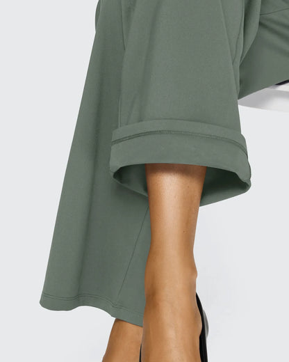 Pantalones casuales de negocios de talle alto EverGoing sueltos de 29''