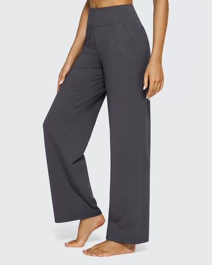 Pantalones de Negocios Informales de Talle Alto Sueltos EverGoing 27''