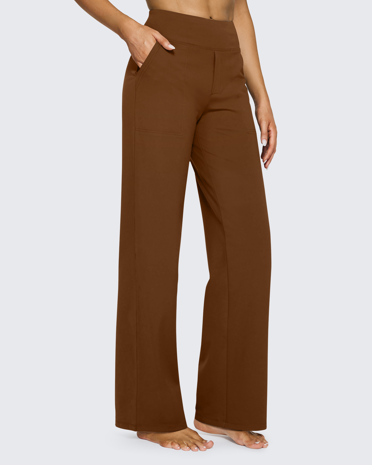 Pantalones de Negocios Informales de Talle Alto Sueltos EverGoing 27''