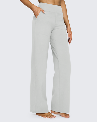 Pantalones casuales de negocios de talle alto EverGoing sueltos de 29''