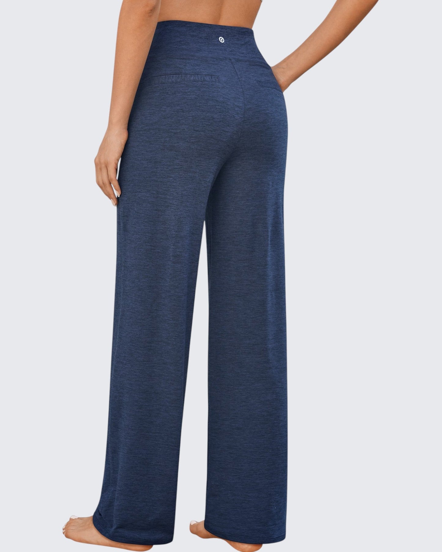 Pantalones de Negocios Informales de Talle Alto Ancho de EverGoing 35''