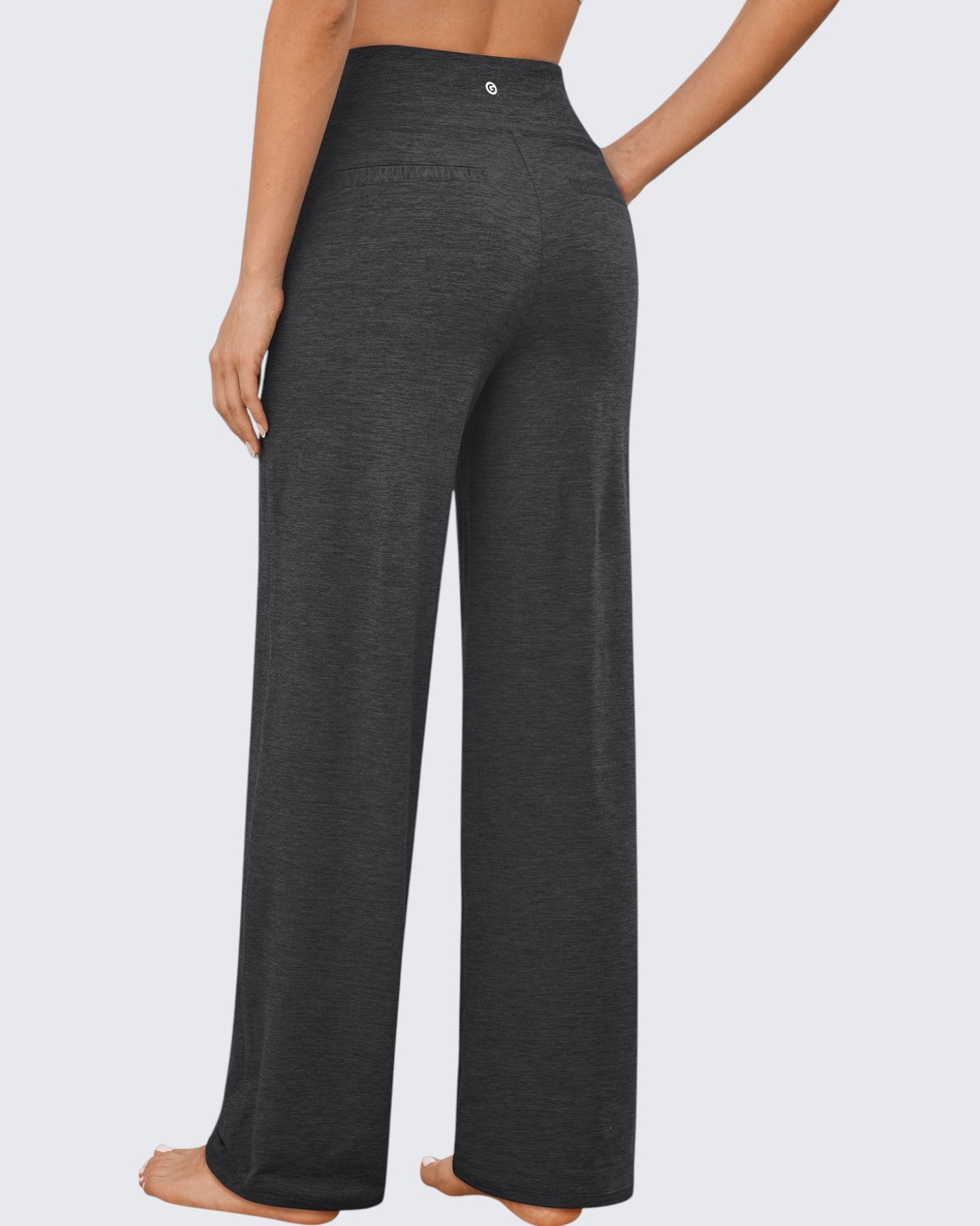 Pantalones de Negocios Informales de Talle Alto Ancho de EverGoing 35''
