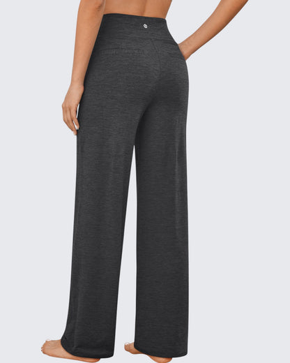Pantalones de Negocios Informales de Talle Alto Ancho de EverGoing 35''