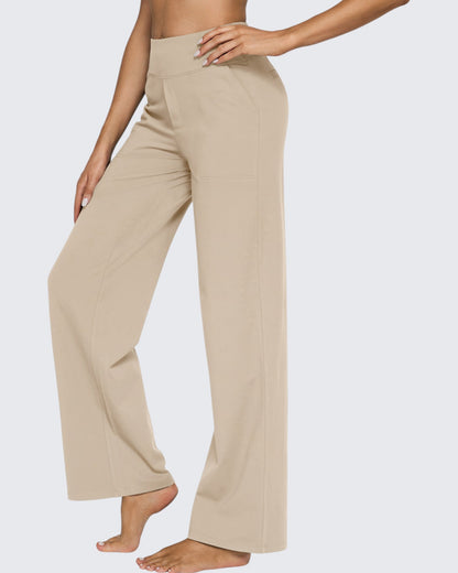 Pantalones de Negocios Informales de Talle Alto Ancho de EverGoing 35''