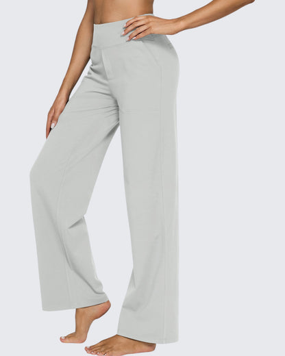 Pantalones de Negocios Informales de Talle Alto Ancho de EverGoing 35''