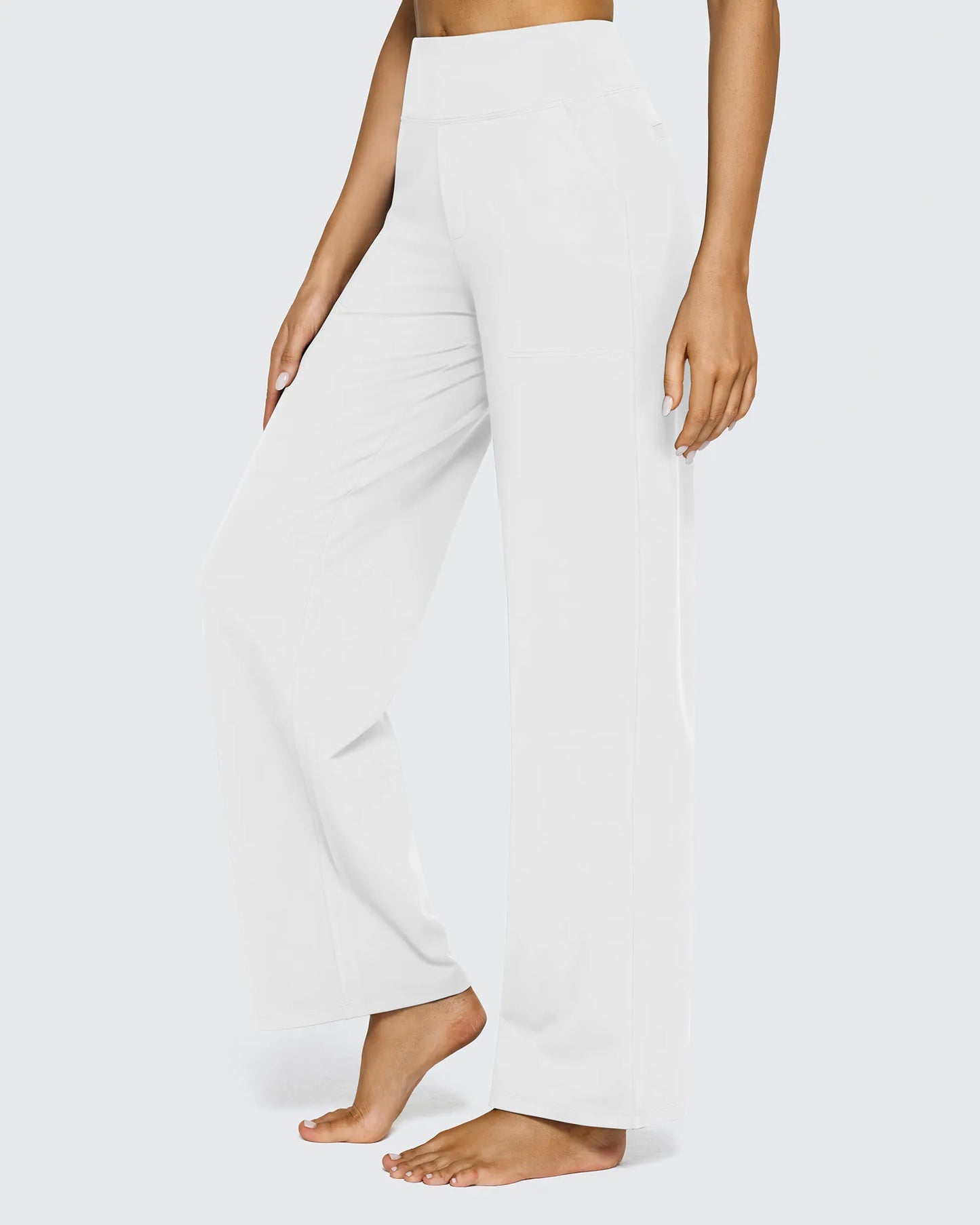 Pantalones casuales de negocios de talle alto EverGoing sueltos de 29''