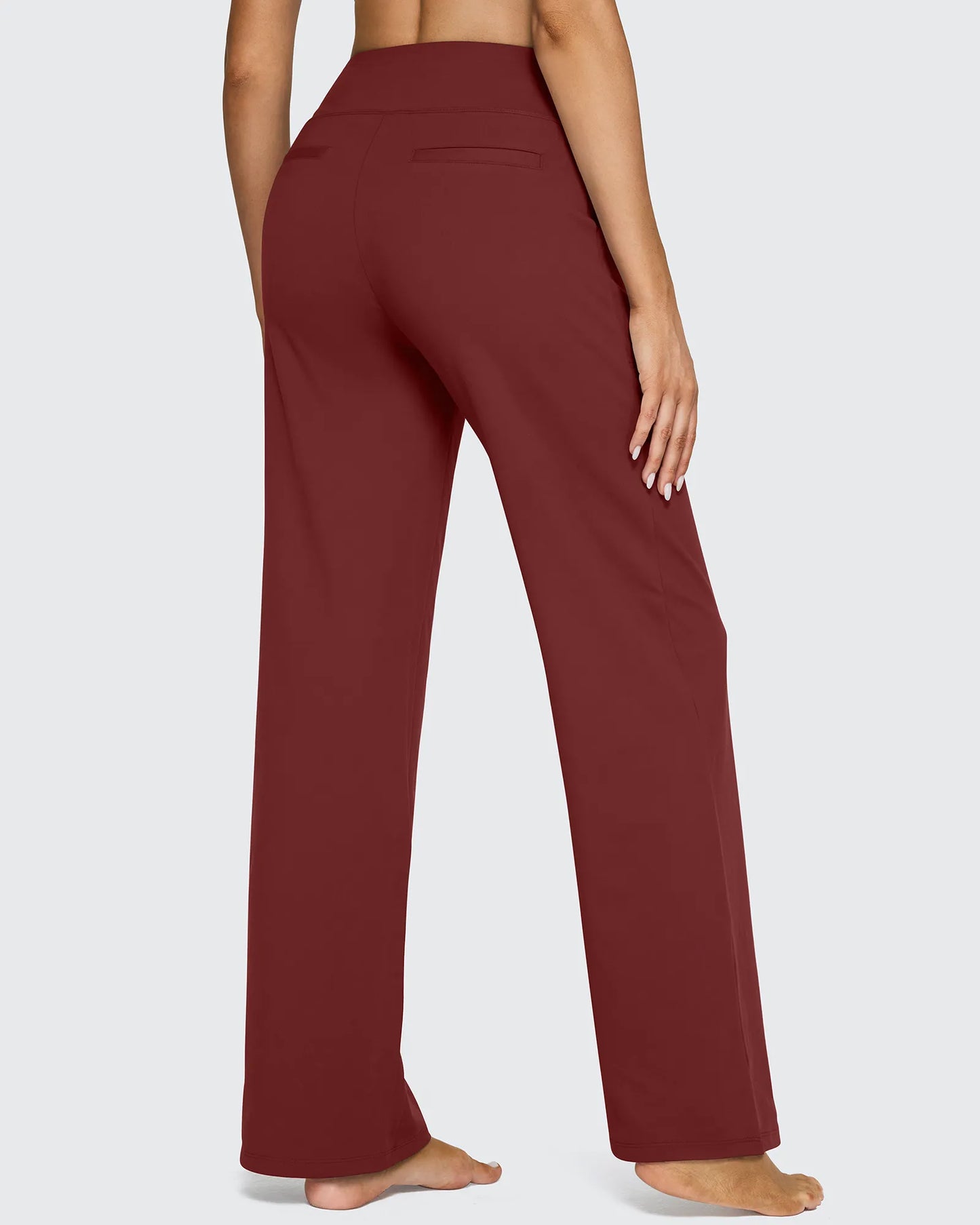 Pantalones casuales de negocios de talle alto EverGoing sueltos de 29''