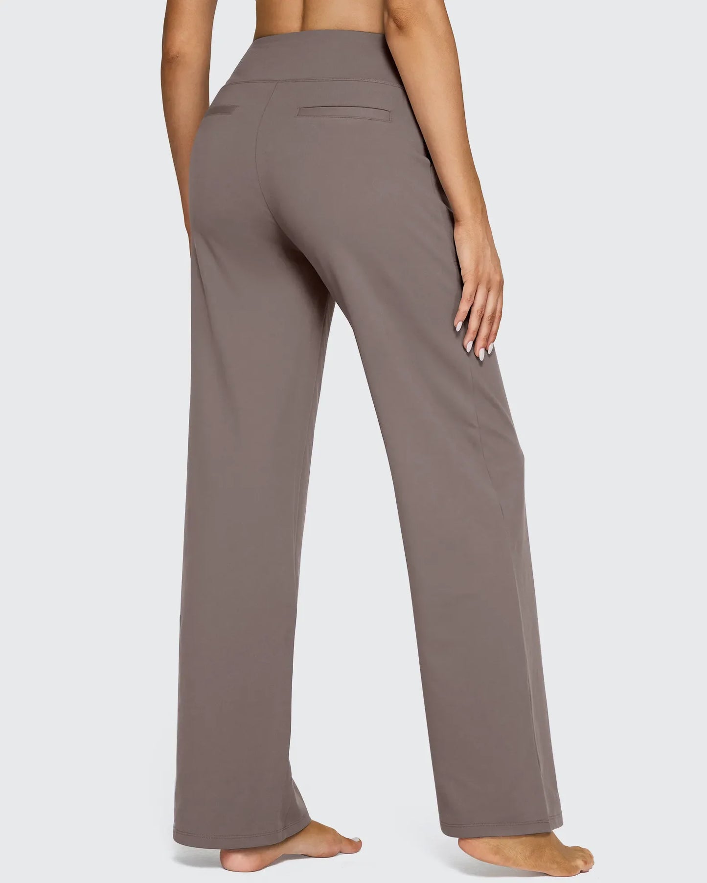 Pantalones de Negocios Informales de Talle Alto Ancho de EverGoing 35''