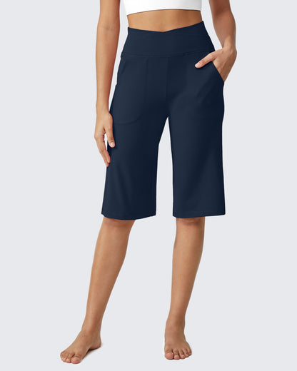 Pantalones de yoga casuales capri de cintura alta EverGoing Loose 14