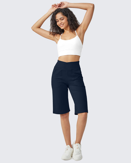 Pantalones de yoga casuales capri de cintura alta EverGoing Loose 14