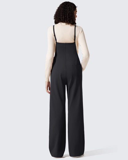 Mamelucos EverGoing Maternity con tirantes ajustables y piernas anchas