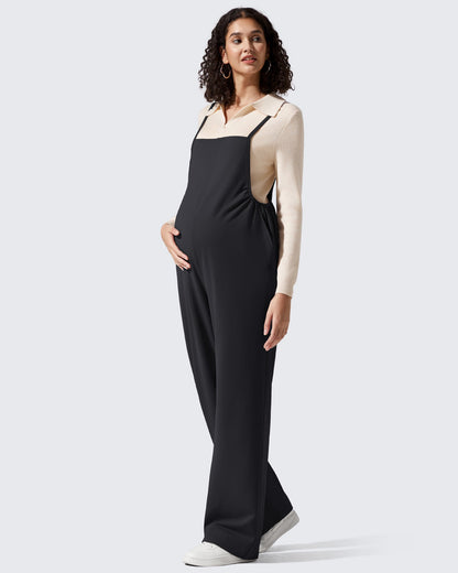 Mamelucos EverGoing Maternity con tirantes ajustables y piernas anchas