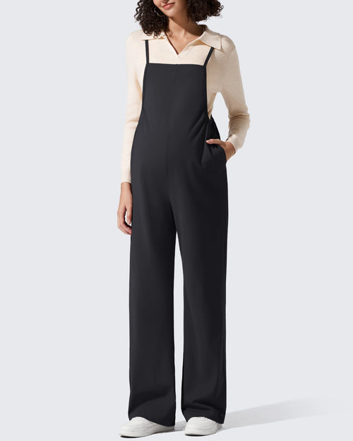 Mamelucos EverGoing Maternity con tirantes ajustables y piernas anchas