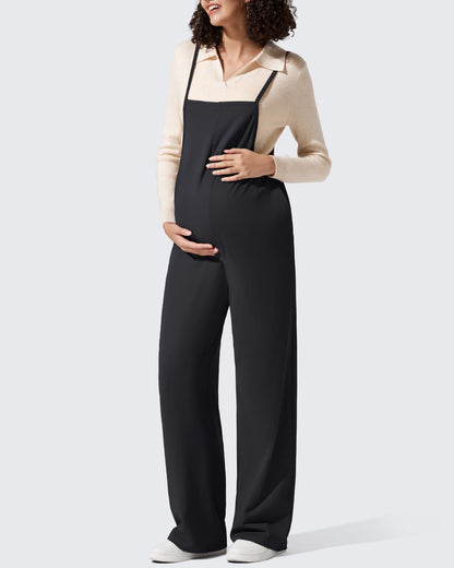 Mamelucos EverGoing Maternity con tirantes ajustables y piernas anchas