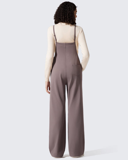 Mamelucos EverGoing Maternity con tirantes ajustables y piernas anchas