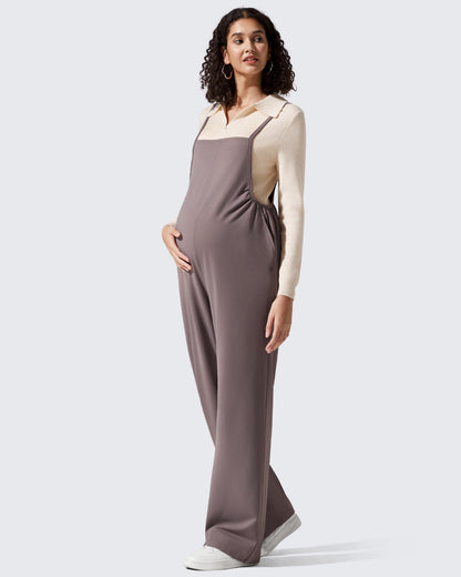 Mamelucos EverGoing Maternity con tirantes ajustables y piernas anchas