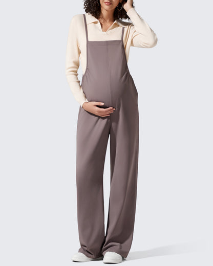 Mamelucos EverGoing Maternity con tirantes ajustables y piernas anchas