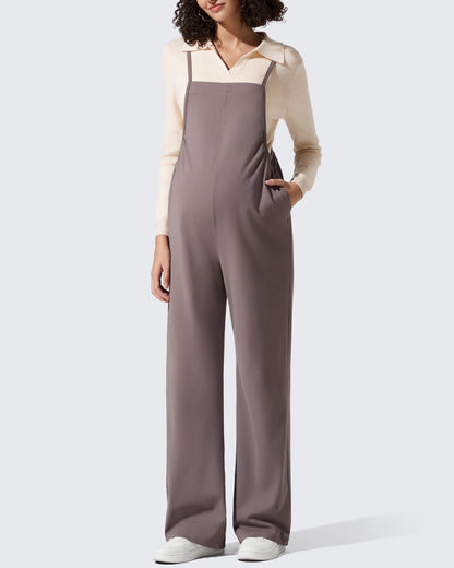 Mamelucos EverGoing Maternity con tirantes ajustables y piernas anchas