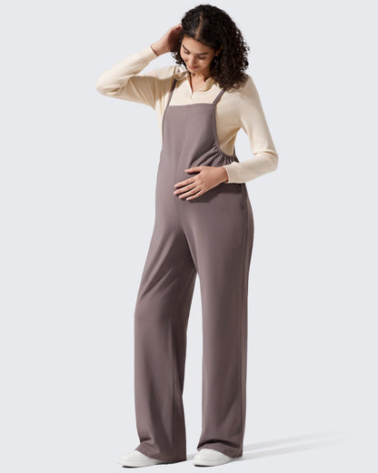 Mamelucos EverGoing Maternity con tirantes ajustables y piernas anchas