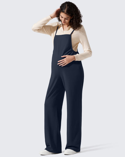 Mamelucos EverGoing Maternity con tirantes ajustables y piernas anchas