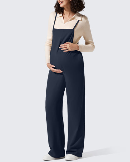 Mamelucos EverGoing Maternity con tirantes ajustables y piernas anchas