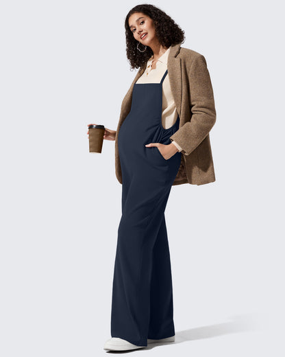 Mamelucos EverGoing Maternity con tirantes ajustables y piernas anchas