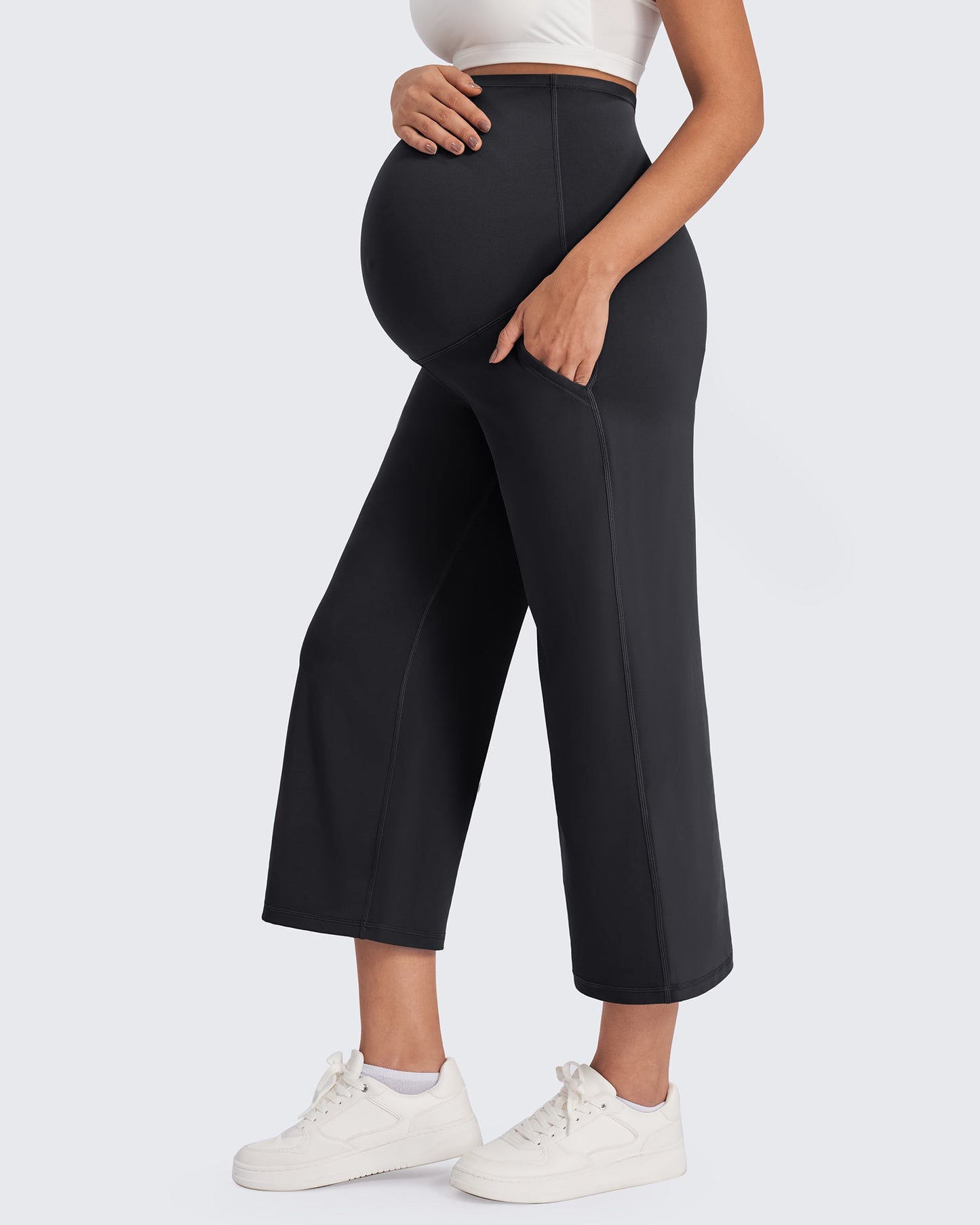 Capris de maternidad EverGoing Pantalones de yoga capri 21''
