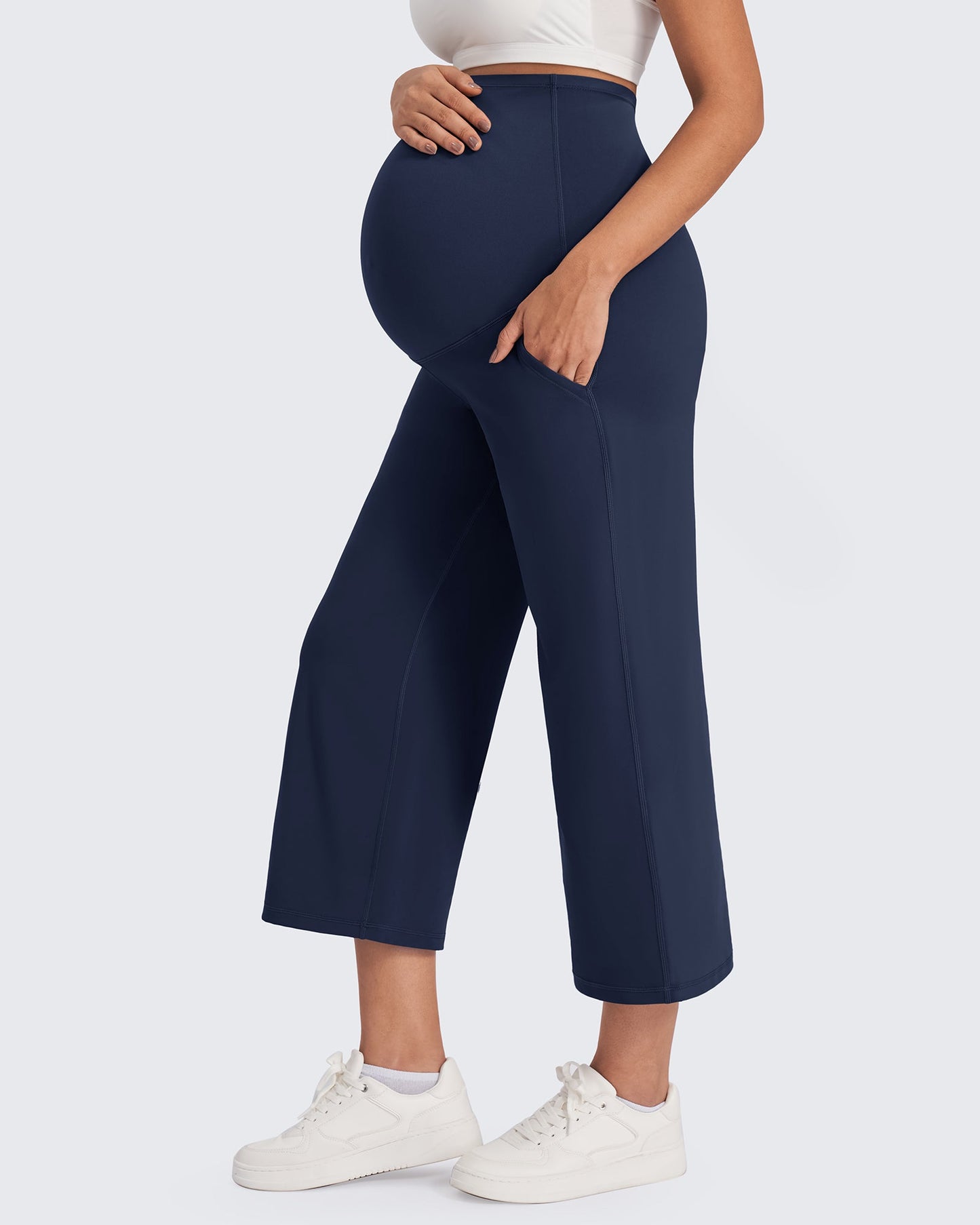 Capris de maternidad EverGoing Pantalones de yoga capri 21''