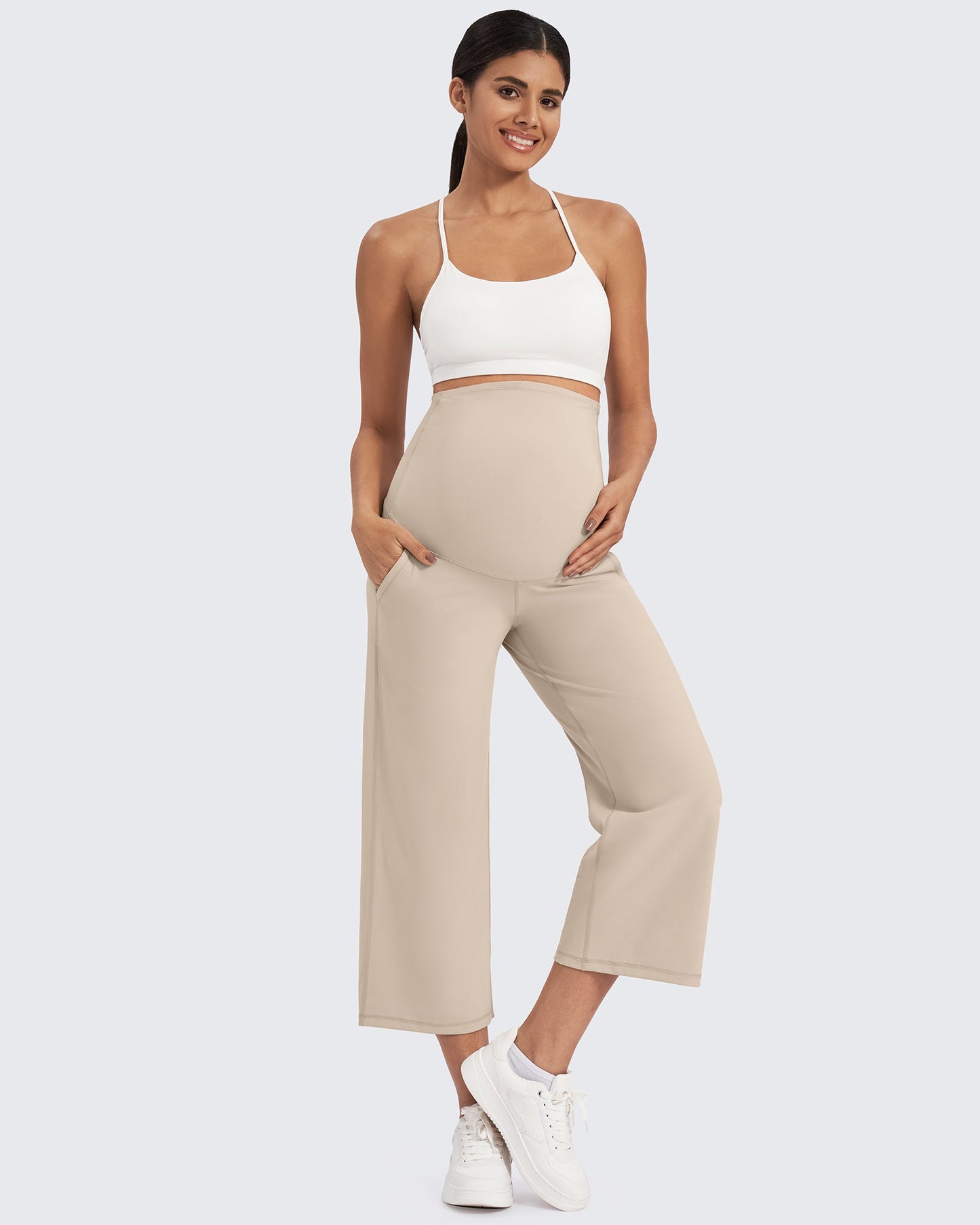 Capris de maternidad EverGoing Pantalones de yoga capri 21''