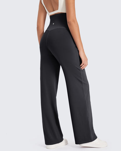 Pantalones de pernera ancha elásticos de maternidad EverGoing