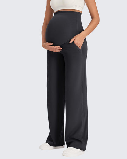 Pantalones de pernera ancha elásticos de maternidad EverGoing