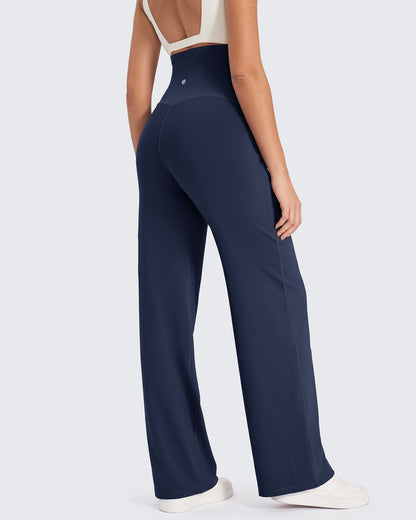 Pantalones de pernera ancha elásticos de maternidad EverGoing