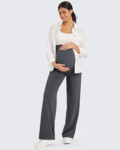 Pantalones de pernera ancha elásticos de maternidad EverGoing