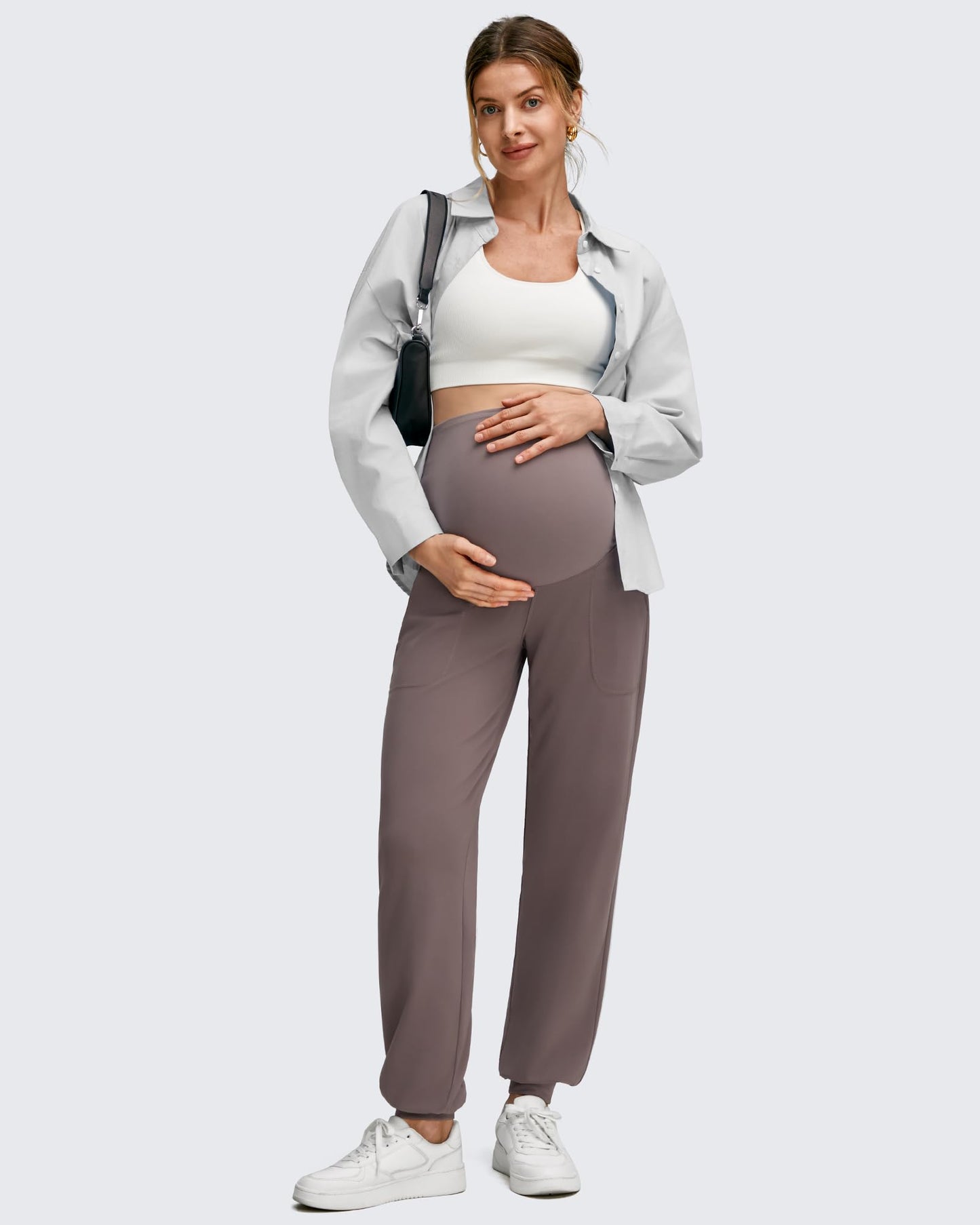 Pantalones de chándal EverGoing Maternity Workout por encima del vientre