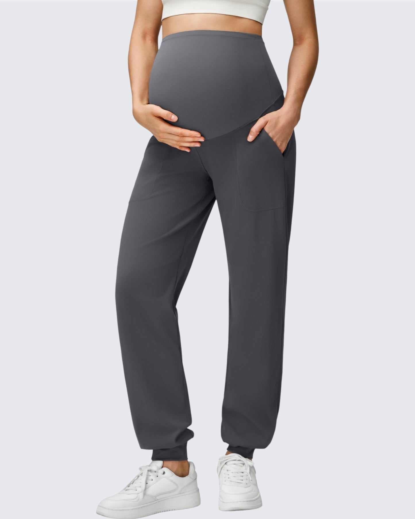 Pantalones de chándal EverGoing Maternity Workout por encima del vientre