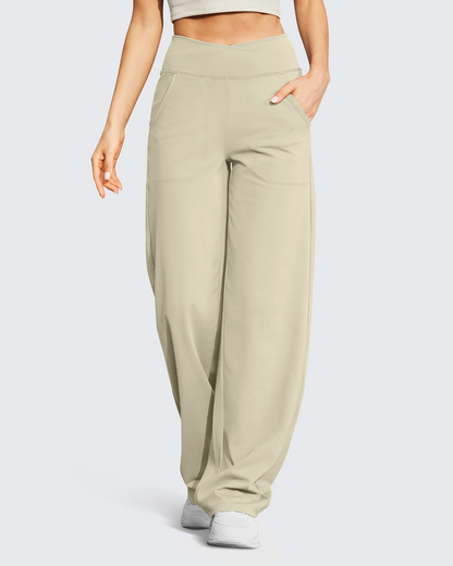 Pantalones anchos de talle alto informales EverGoing para petisa
