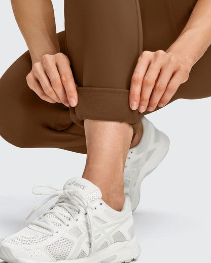 Pantalones deportivos de jogger con forro polar, puños elásticos y bolsillos
