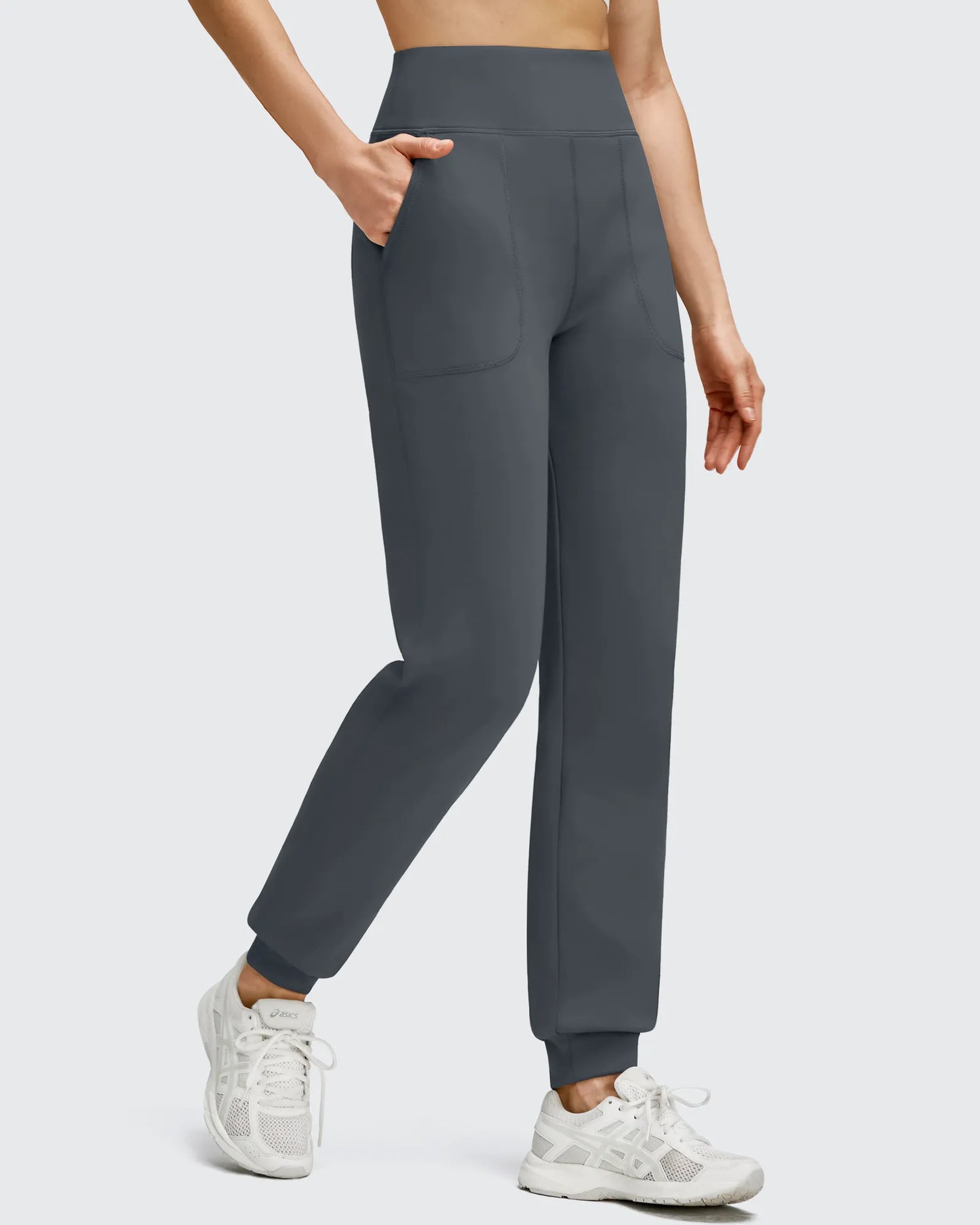 Pantalones deportivos de jogger con forro polar, puños elásticos y bolsillos