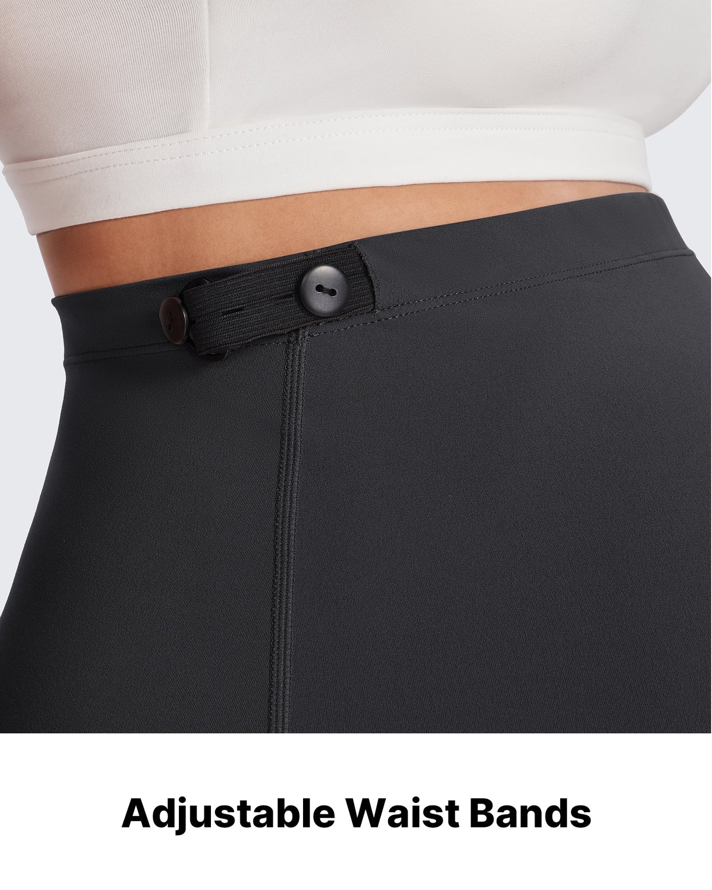 Pantalones de trabajo cálidos de maternidad forrados con forro polar