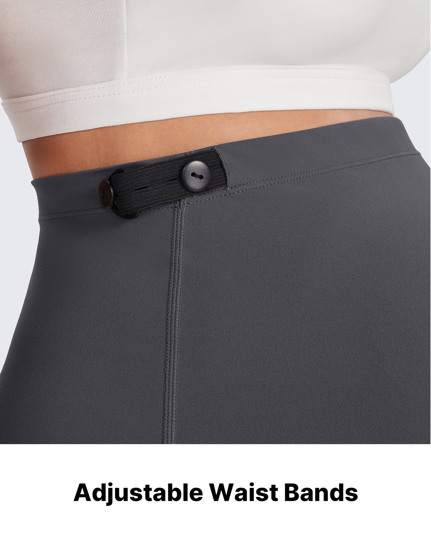 Pantalones de trabajo cálidos de maternidad forrados con forro polar