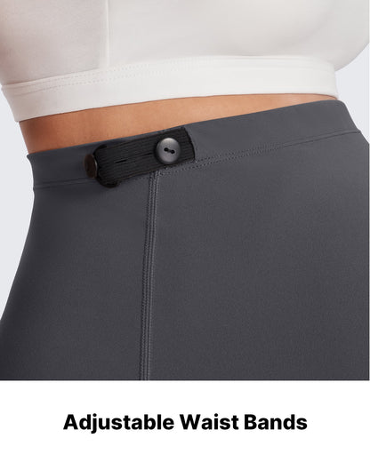 Pantalones de trabajo cálidos de maternidad forrados con forro polar