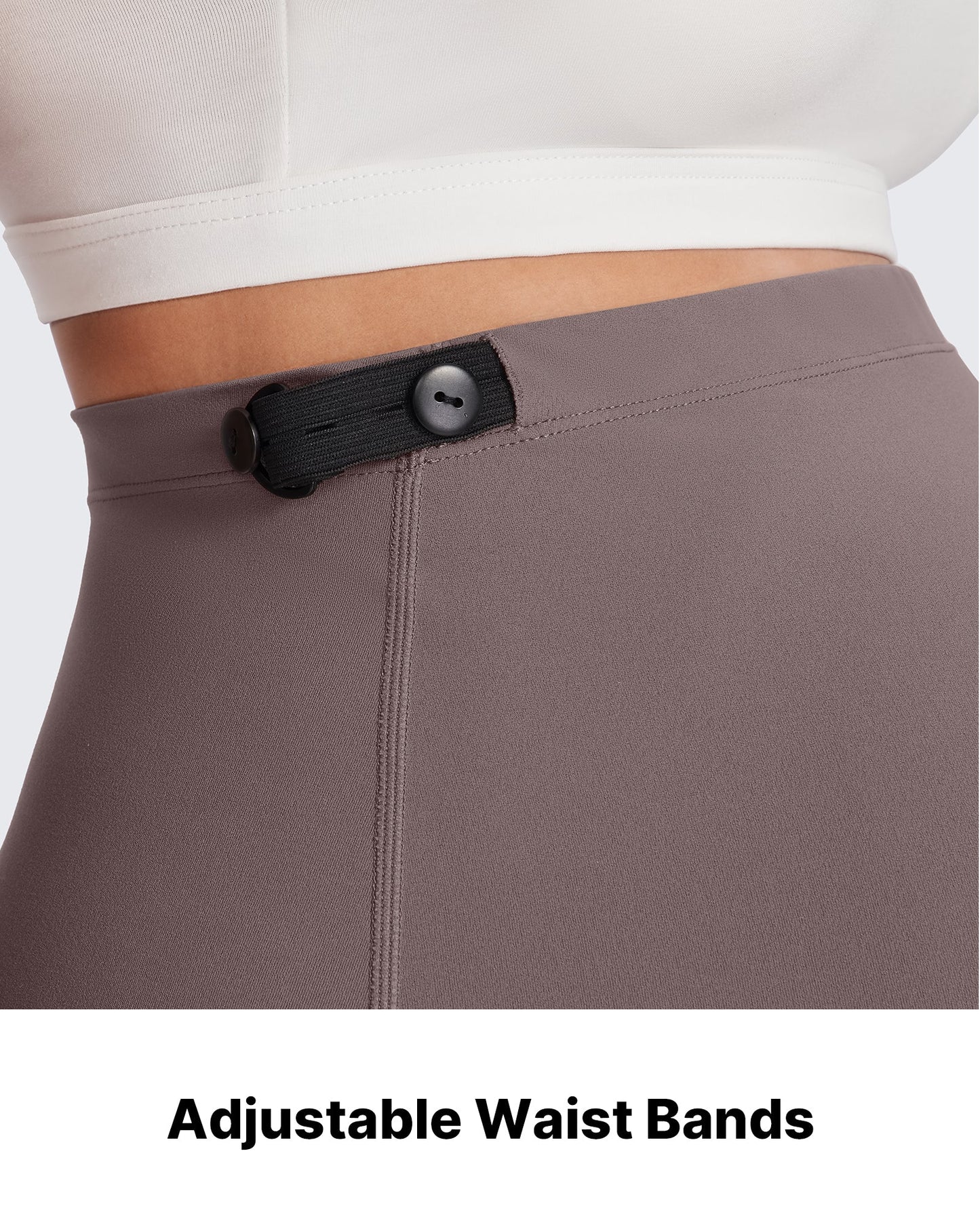 Pantalones de trabajo cálidos de maternidad forrados con forro polar