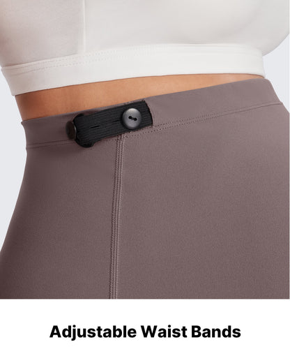 Pantalones de trabajo cálidos de maternidad forrados con forro polar