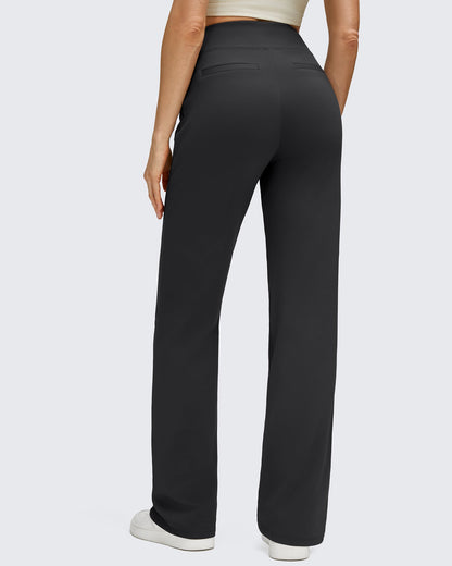 Pantalones de trabajo térmicos con forro polar de pierna recta para invierno